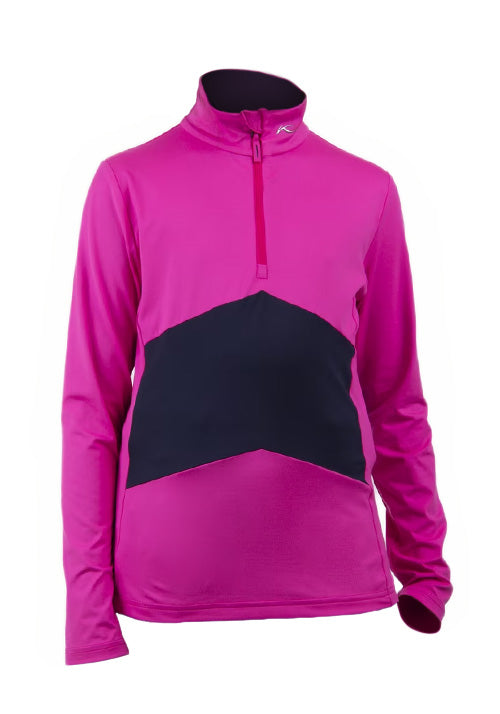 KJUS JNR JULIE 1/2 ZIP MAGENTA-ATLANTA