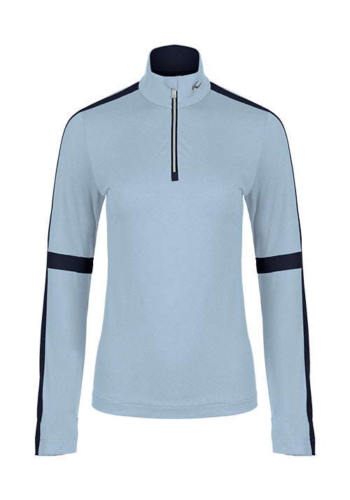 KJUS WS RACE MIDLAYER 1/2 ICYBLUE-DEEPSPACE