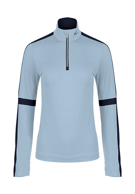 KJUS WS RACE MIDLAYER 1/2 ICYBLUE-DEEPSPACE