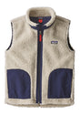 PATAGONIA K'S RETRO X VEST NATURAL/CLASSIC NAVY