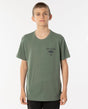 RIPCURL FADE OUT ICON BOYS TEE MID GREEN