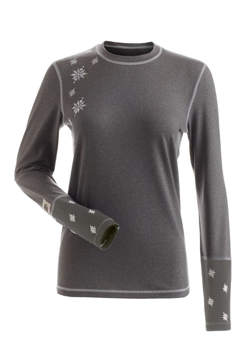 NILS MADDIE CREW TOP - GRAPHITE