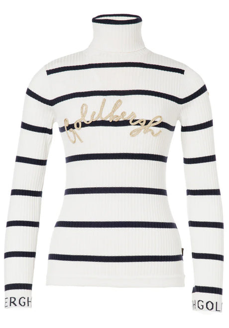 GOLDBERGH MIMI LONG SLEEVE STRIPE KNIT - CREAM