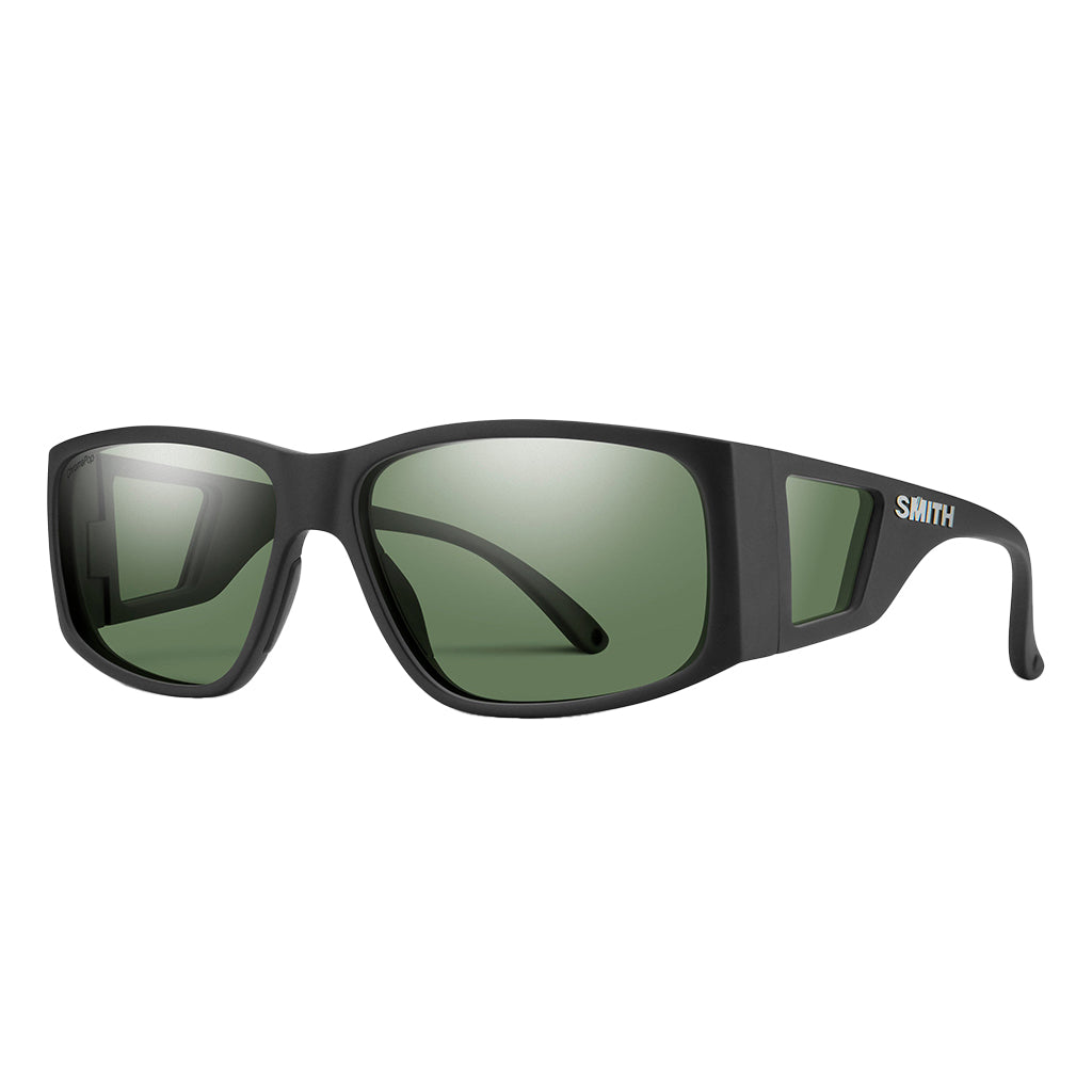 SMITH MONROE PEAK SUNGLASSES MATTE BLACK w CHROMAPOP