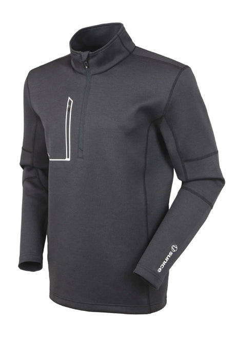SUNICE MS AARON MID-LAYER PULLOVER - CHARCOAL