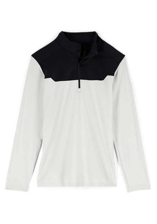 SPYDER MS LEADER GRAPHENE ZIP T-NECK - GLACIER