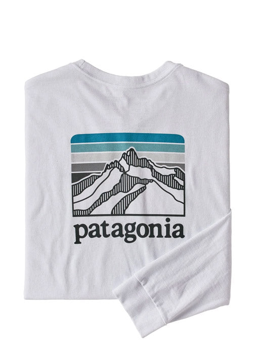 PATAGONIA MS LS LINE LOGO RIDGE TEE