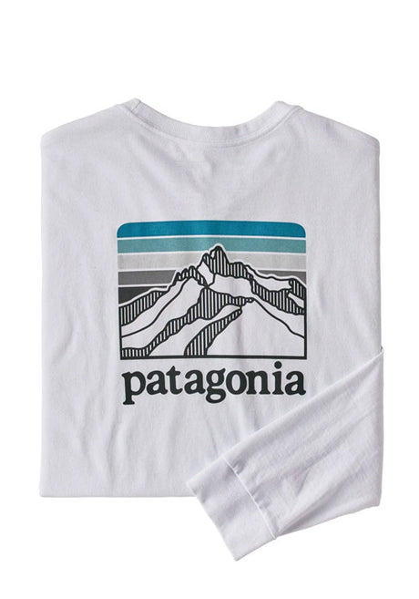 PATAGONIA MS LS LINE LOGO RIDGE TEE