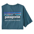 PATAGONIA MS P6 MISSION TEE ABALONE BLUE