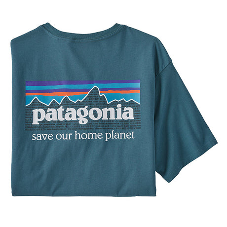 PATAGONIA MS P6 MISSION TEE ABALONE BLUE