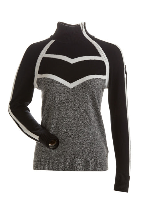 NILS LILLYHAMMER SWEATER - BLACK/WHITE