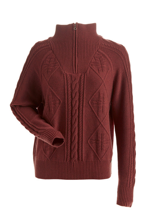 NILS OSLO SWEATER - REDWOOD