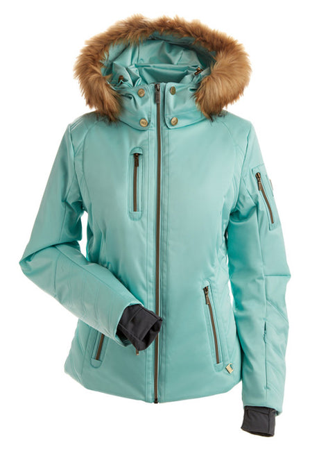 NILS WS KITZBUHEL FAUX FUR JACKET - SEAFOAM