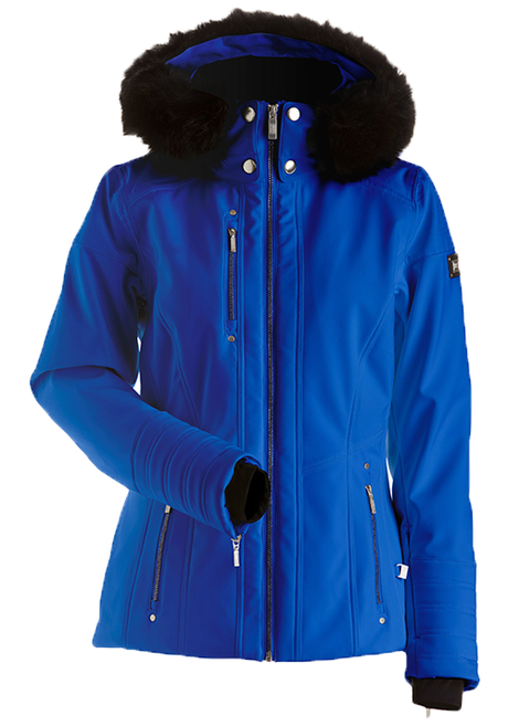 NILS NISEKO SPORT X FAUX FUR JACKET - SAPHIRE