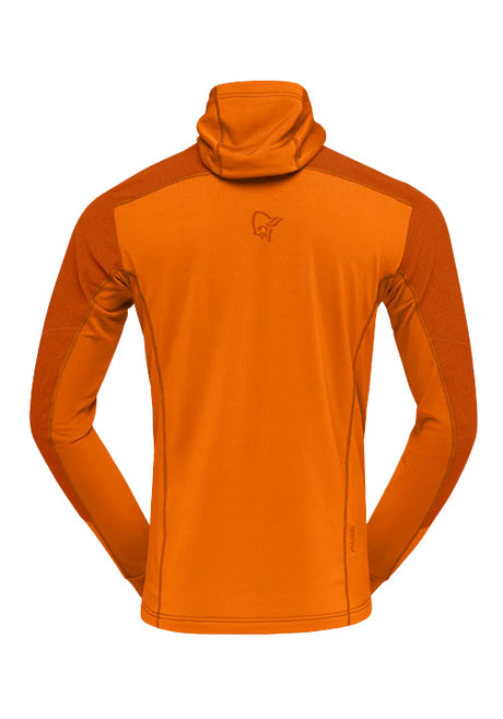 NORRONA MS LOFOTEN THERMAL PRO FLEECE HOODY - GOLD FLAME
