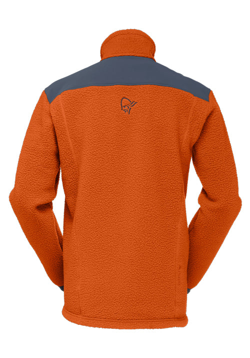NORRONA MS TROLLVEGGEN THERMAL PRO FLEECE JKT - GOLD FLAME