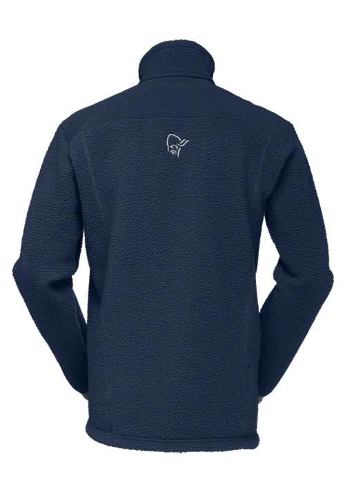 NORRONA MS TROLLVEGGEN THERMAL PRO FLEECE JKT - INDIGO NIGHT