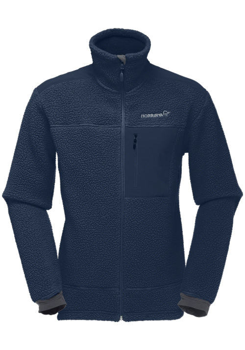 NORRONA MS TROLLVEGGEN THERMAL PRO FLEECE JKT - INDIGO NIGHT