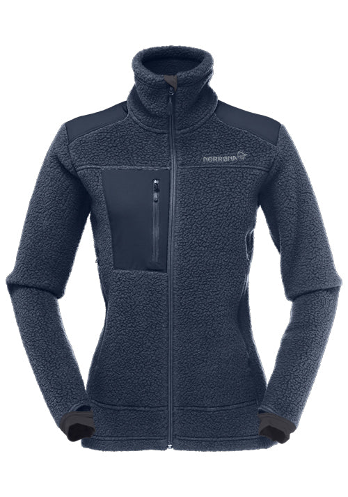 NORRONA WS TROLLVEGGEN THERMAL PRO FLEECE JKT - INDIGO NIGHT