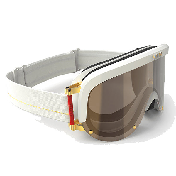 YNIQ MODEL ONE - WHITE GOLD | BROWN LENS