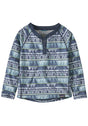 PATAGONIA BABY CAP TOP MW HENLEY DOLOMITE BLUE