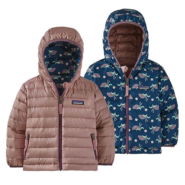 PATAGONIA BABY REVERS DOWN HOODY | GOOD SOIL ARTIFACT PINK