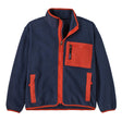 PATAGONIA BABY SYNCH JACKET - NEW NAVY/MADDER RED