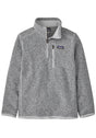 PATAGONIA BOYS BETTER SWEATER 1/4 ZIP-BIRCH WHITE