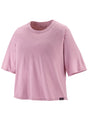 PATAGONIA CAP COOL TRAIL CROPPED TEE-MILKWEED MAUVE