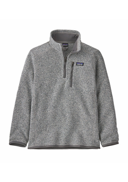 PATAGONIA JNR BETTER SWEATER 1/4 ZIP - STONEWASH