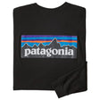 PATAGONIA MS LS P6 LOGO RESPONSIBILI TEE BLACK