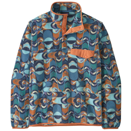 PATAGONIA MS LW SYNCH SNAP T P/O-SWALLOWTAIL GEO: STILL BLUE
