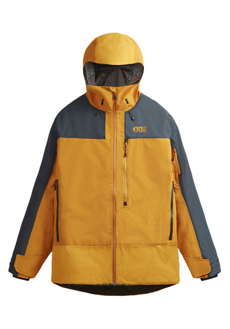 PICTURE MS BROADER 3L JACKET - CAMEL/DARK BLUE