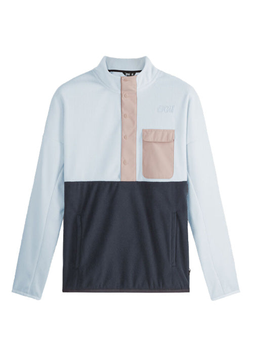 PICTURE WS ARCCA 1/4 ZIP FLEECE - ICE MELT/DARK BLUE