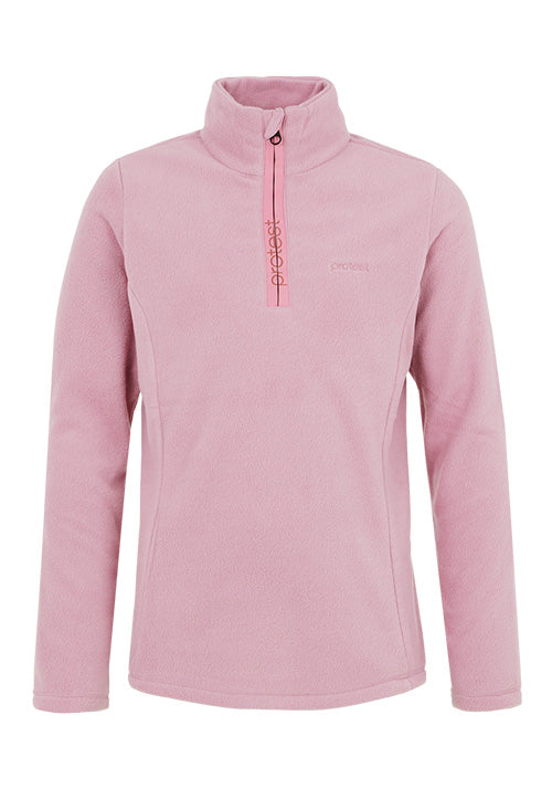 PROTEST JNR MUTEY 1/4 ZIP TOP - CAMEO PINK