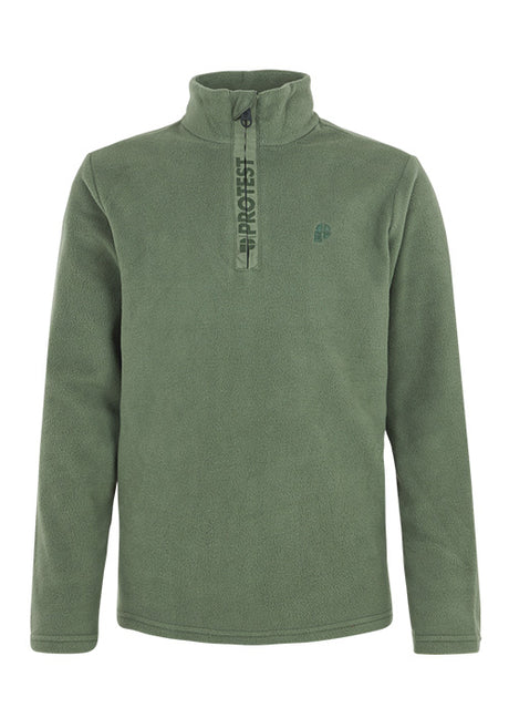 PROTEST JNR PERFECTY 1/4 ZIP TOP - THYME