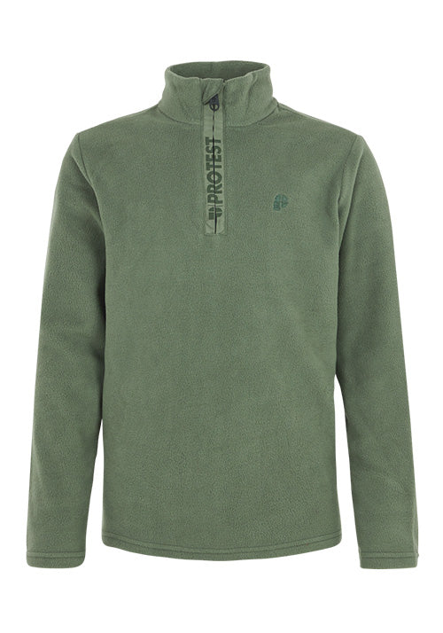 PROTEST JNR PERFECTY 1/4 ZIP TOP - THYME