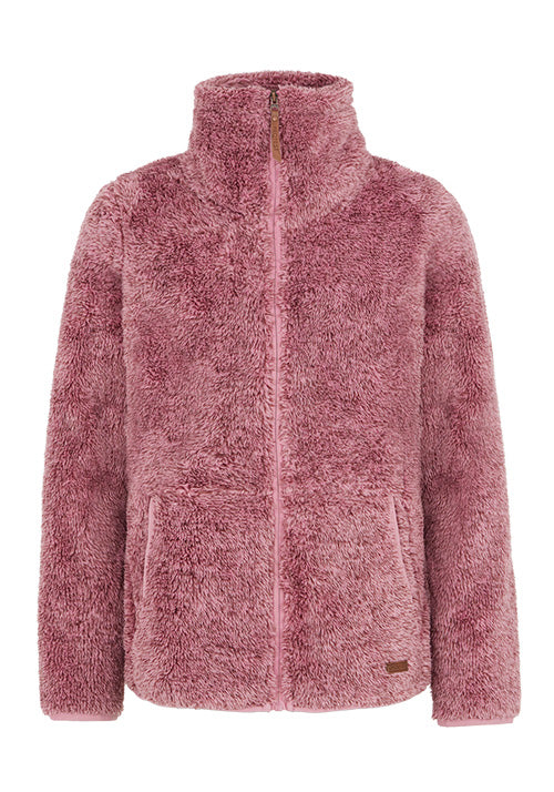 PROTEST JNR RIRI FULL ZIP FLEECE - CAMEO PINK