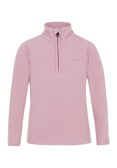 PROTEST TD MUTE 1/4 ZIP FLEECE - CAMEO PINK