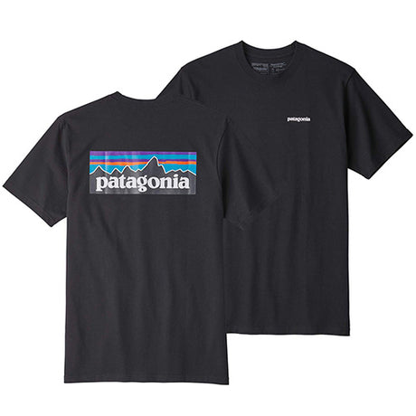 PATAGONIA MS P6 LOGO RESPONSIBILI TEE BLACK