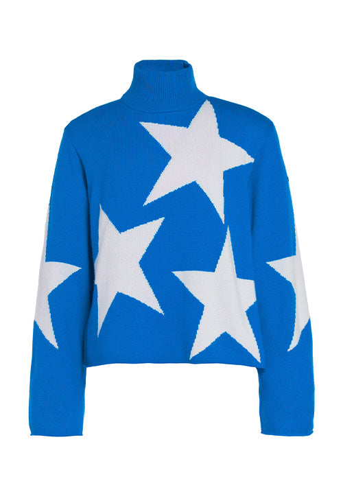GOLDBERGH RISING STAR KNIT SWEATER - ELECTRIC BLUE