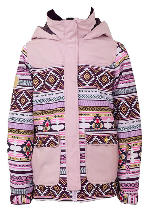 ROJO ELIN GIRLS JACKET SAGE AZTEC ORCHID