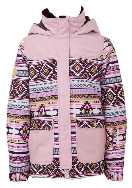 ROJO ELIN GIRLS JACKET SAGE AZTEC ORCHID