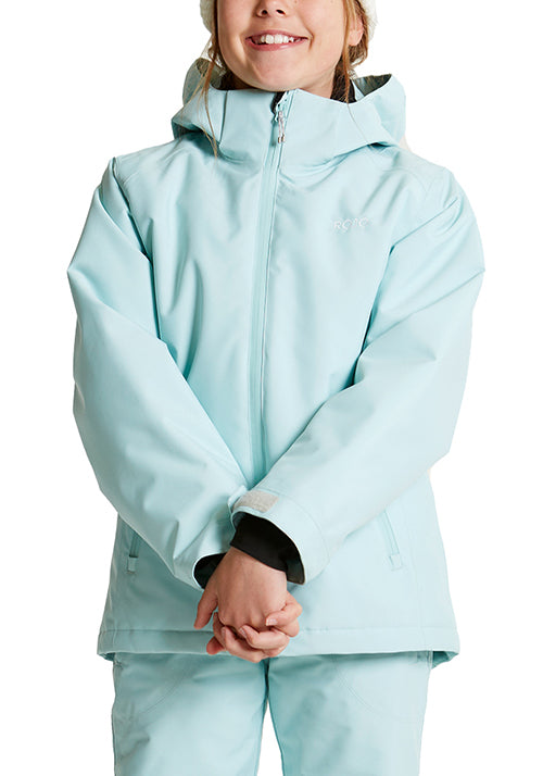 ROJO MAISEY GIRLS JACKET - PASTEL TURQUOISE