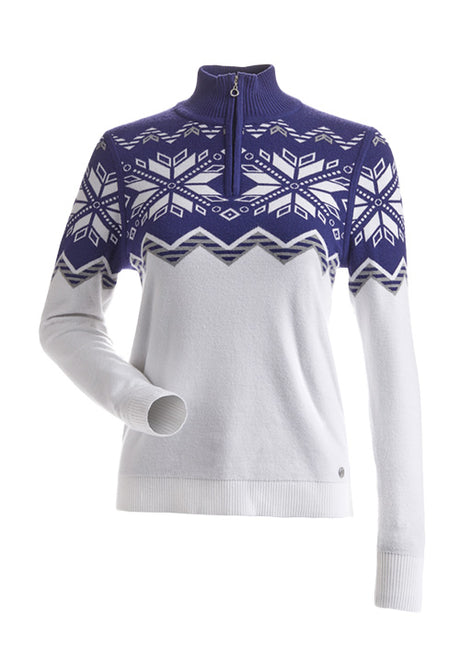 NILS SNOWFLAKE KNIT WHITE/NAVY