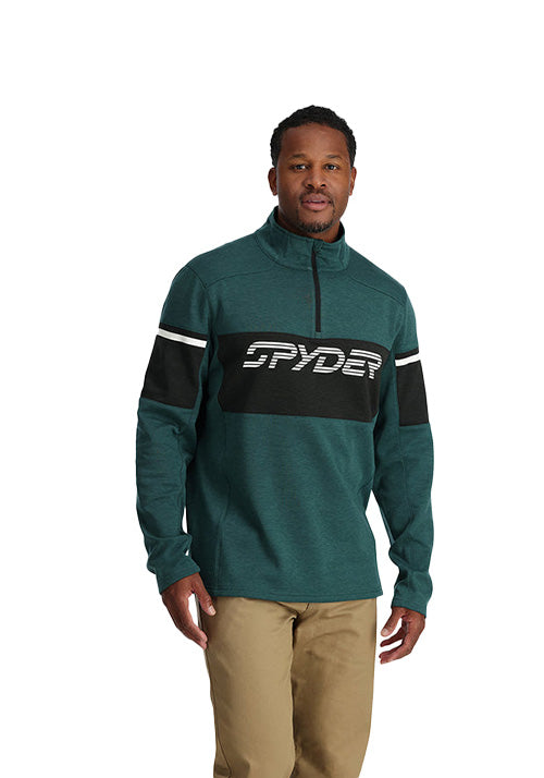 SPYDER MS SPEED FLEECE 1/2 ZIP - CYPRESS GREEN