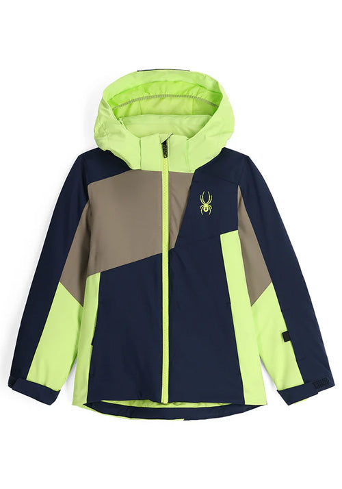 SPYDER BOYS AMBUSH JACKET LIME ICE