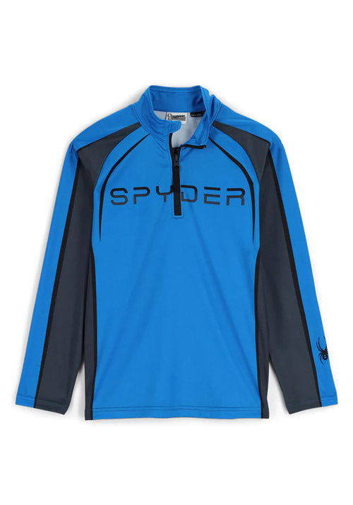 SPYDER BOYS DOWNHILL ZIP NECK COLLEGIATE