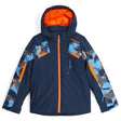 SPYDER BOYS LEADER JACKET-CAMO AETHER