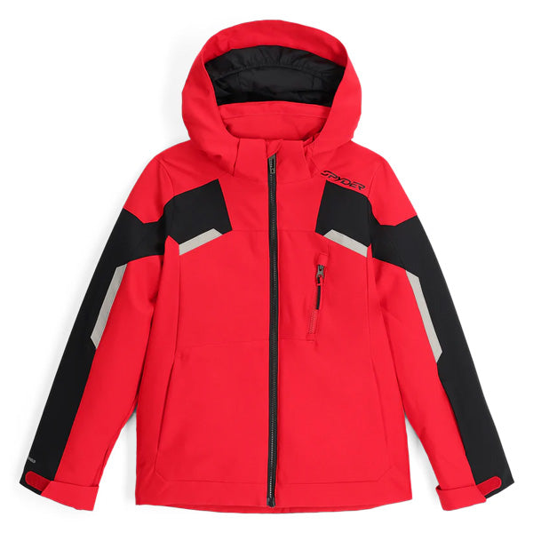 SPYDER BOYS LEADER JACKET-SPYDER RED